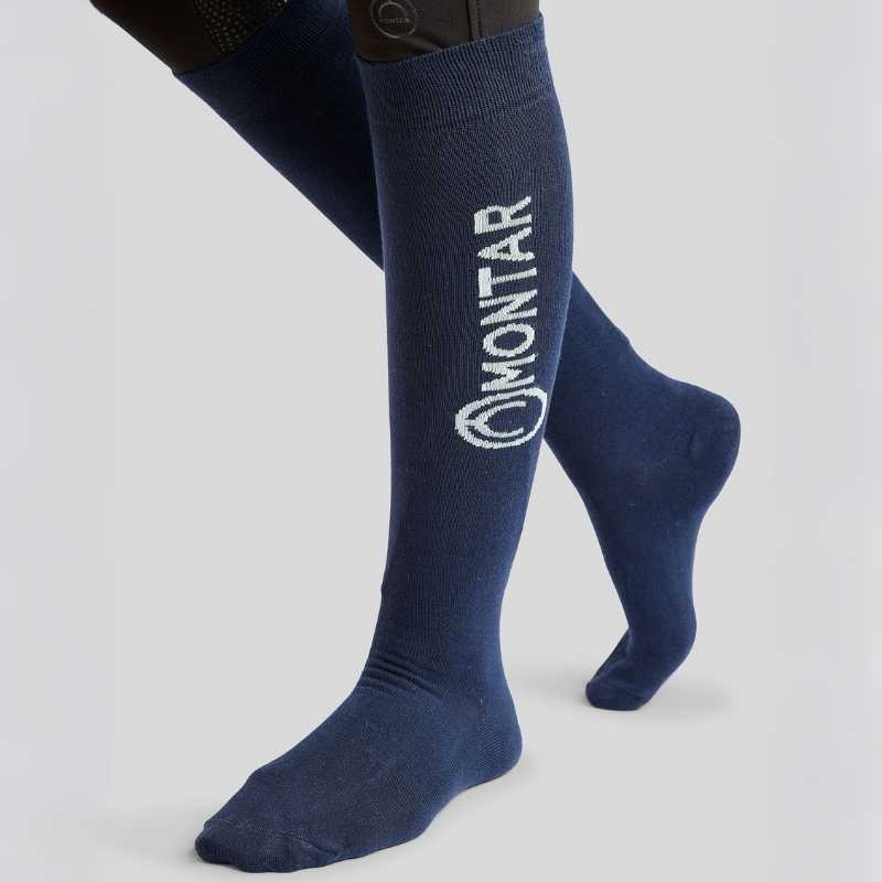 Reitsocken Bamboo Marineblau