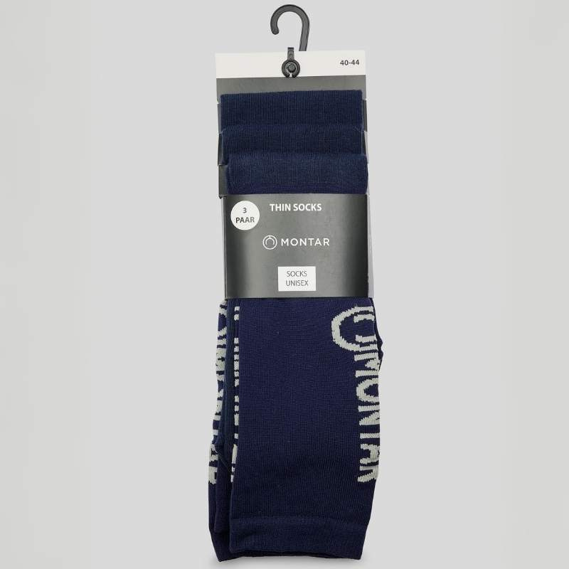 Reitsocken Nylon 3-pack Marineblau