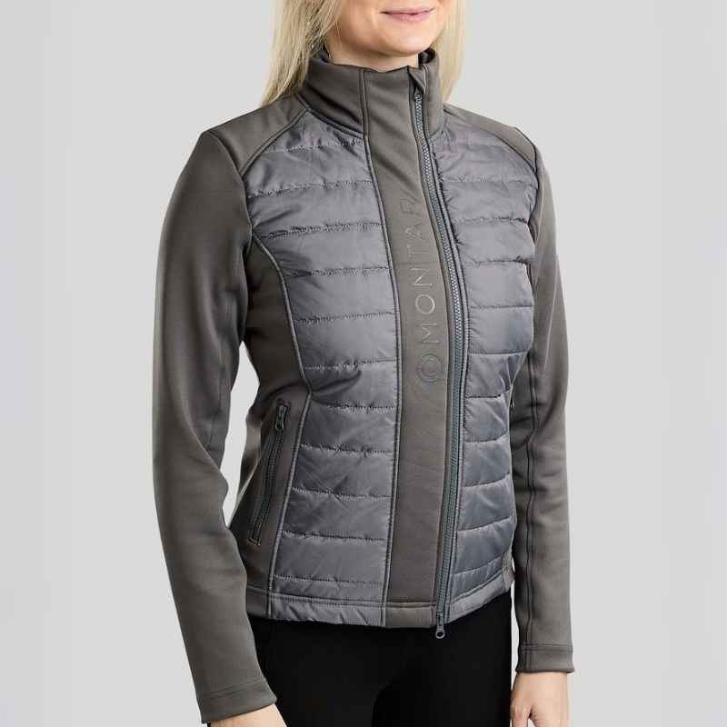 Hybridjacke Emma Softshell Grau