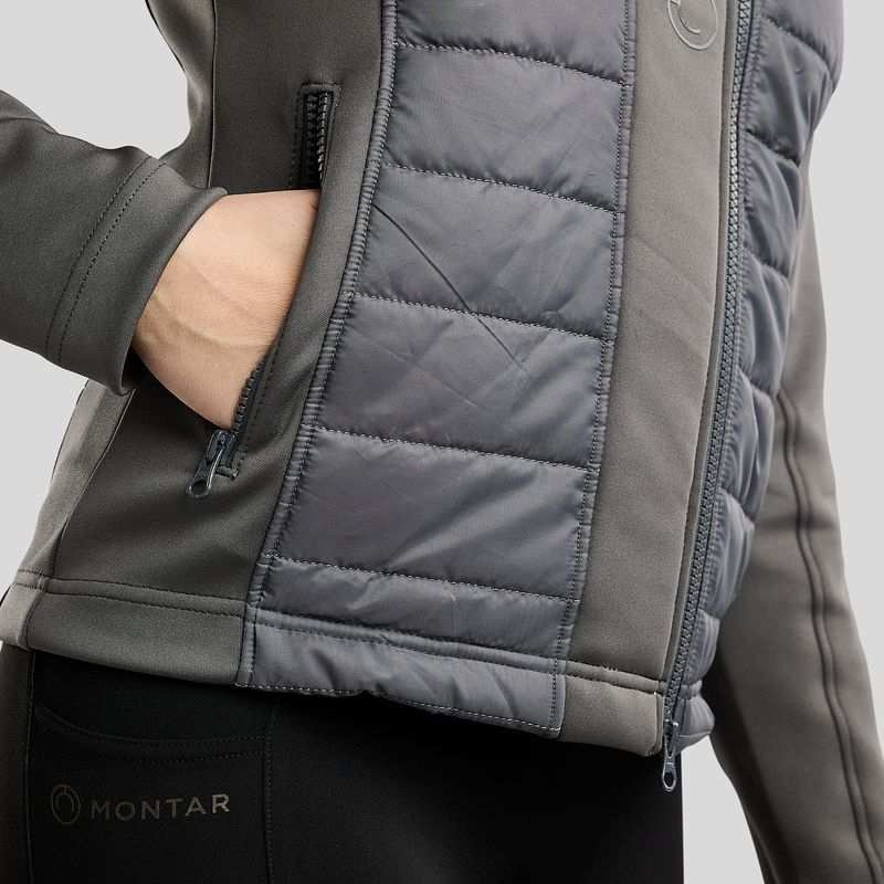 Hybridjacke Emma Softshell Grau