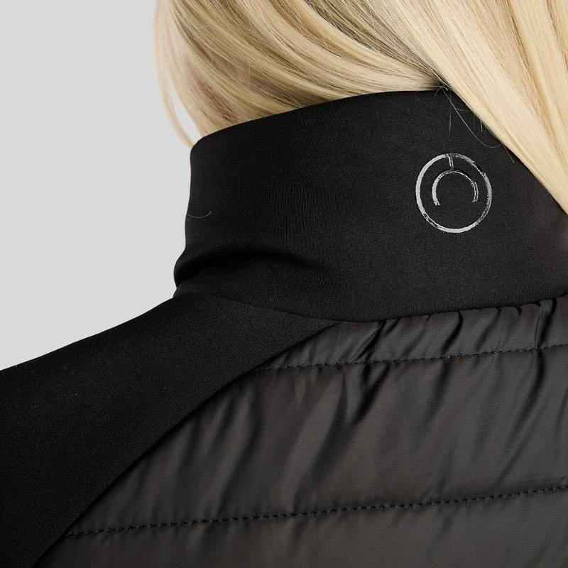 Reitmantel Emma Long Softshell Hybrid Schwarz
