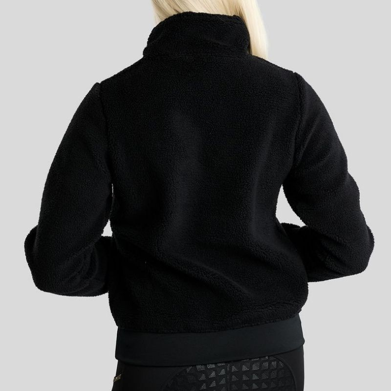 Teddyfleece MoEbba Q-Zip Schwarz