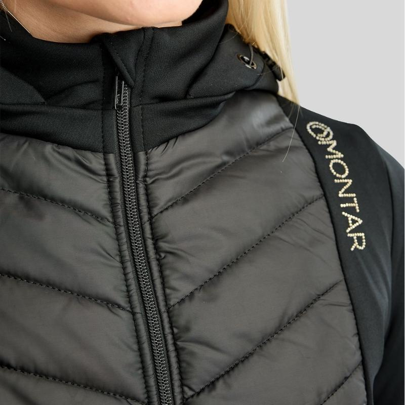Hybridjacke MoEverline Crystals Schwarz