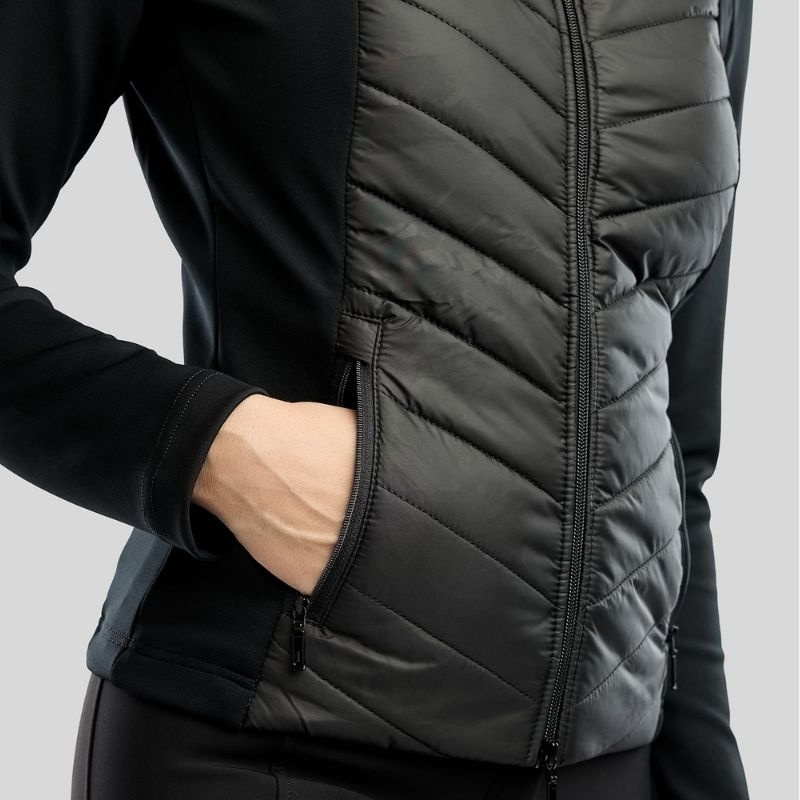 Hybridjacke MoEverline Crystals Schwarz