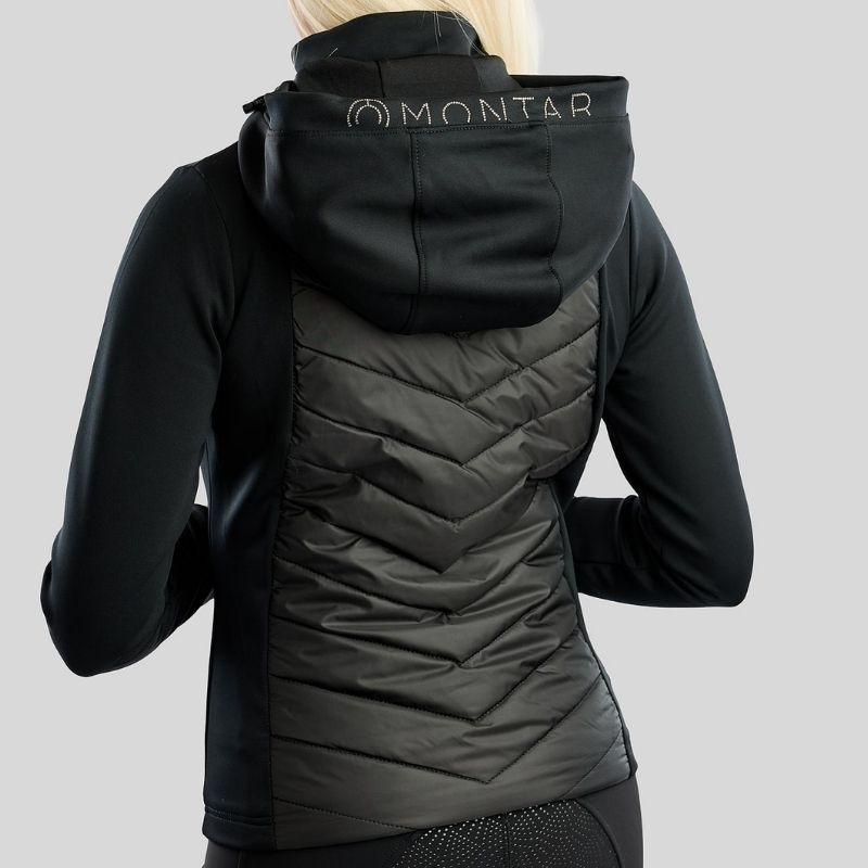 Hybridjacke MoEverline Crystals Schwarz