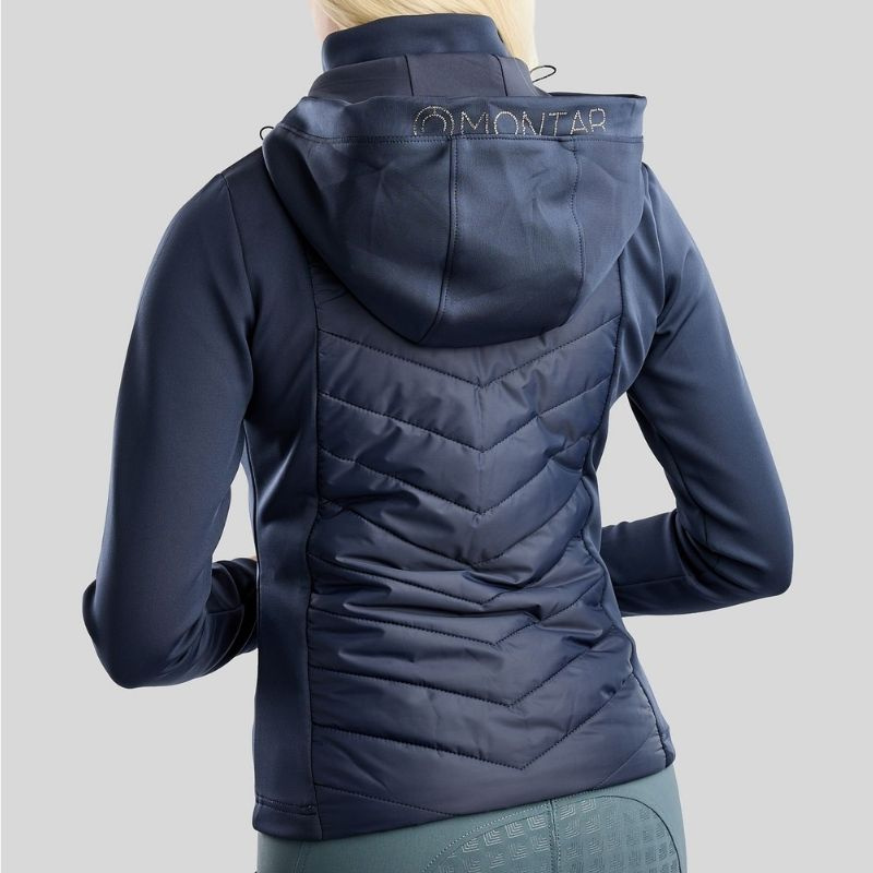 Hybridjacke MoEverline Crystals Marineblau