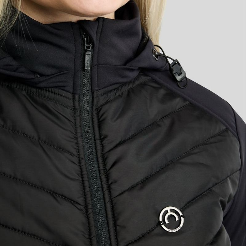 Hybridjacke MoAddie Logo Charm Schwarz
