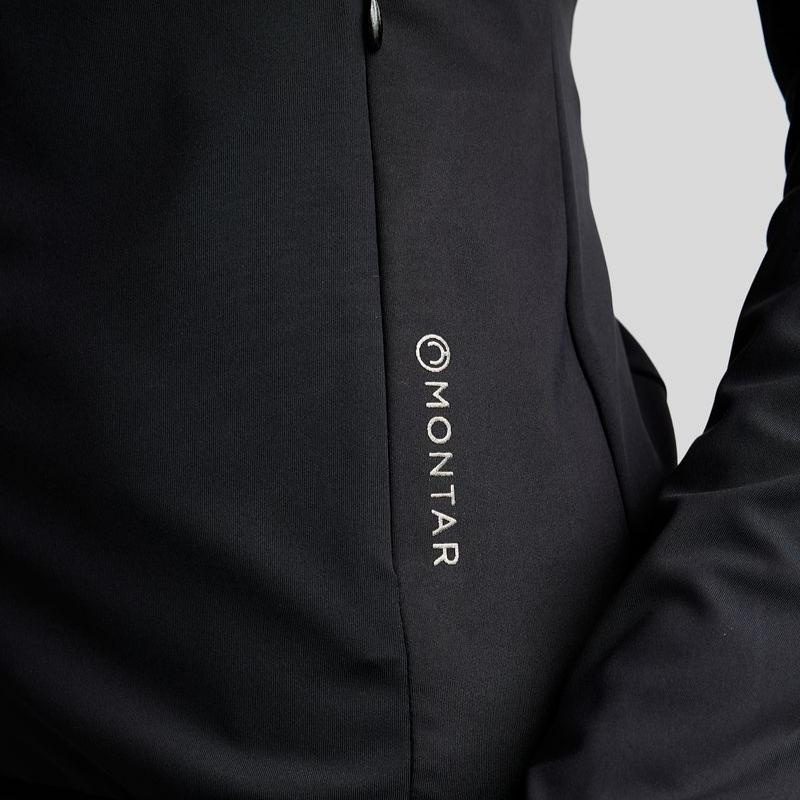 Hybridjacke MoAddie Logo Charm Schwarz