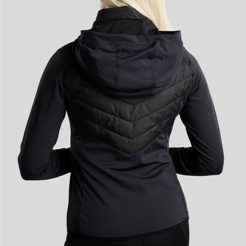 Hybridjacke MoAddie Logo Charm Schwarz