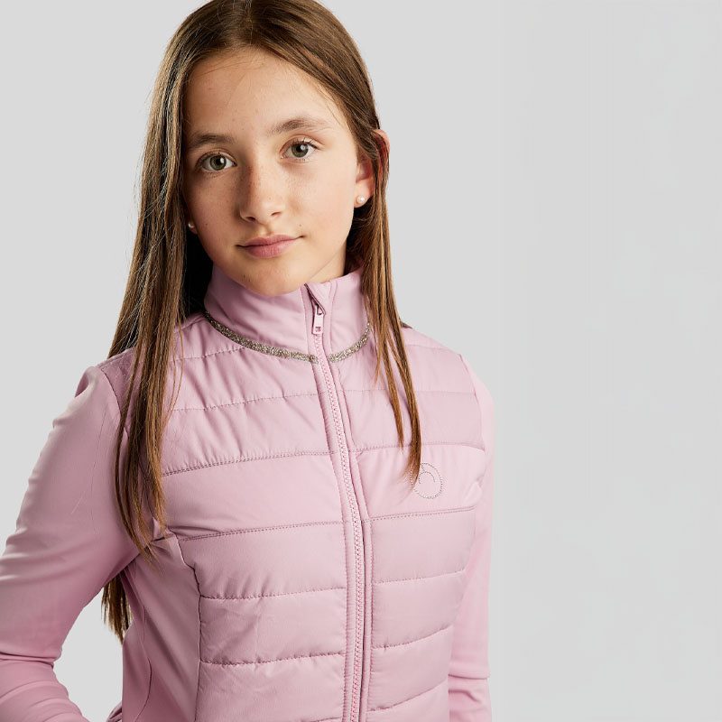 Hybridjacke Kinder/Junior MoLila Softshell Champagne Crystal Tape Candy Pink