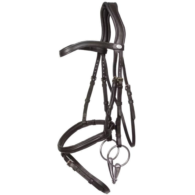 Trense mit kombiniertem Reithalfter Soft Collection Schwarz