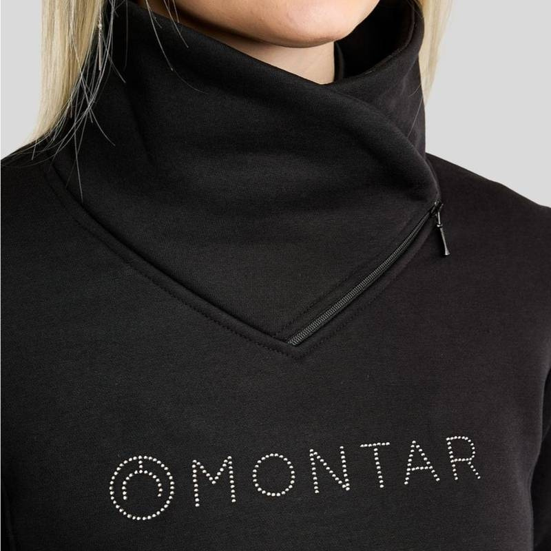 Sweatshirt MoNaja Gun Metal Crystals Schwarz