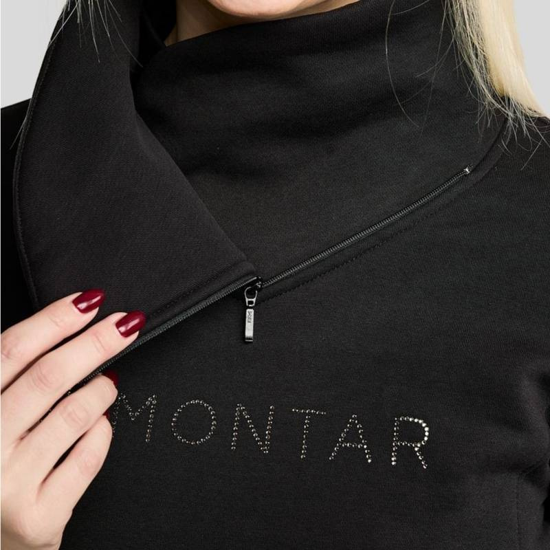 Sweatshirt MoNaja Gun Metal Crystals Schwarz