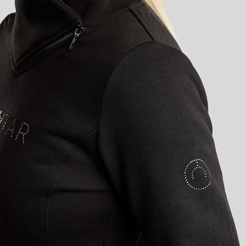 Sweatshirt MoNaja Gun Metal Crystals Schwarz