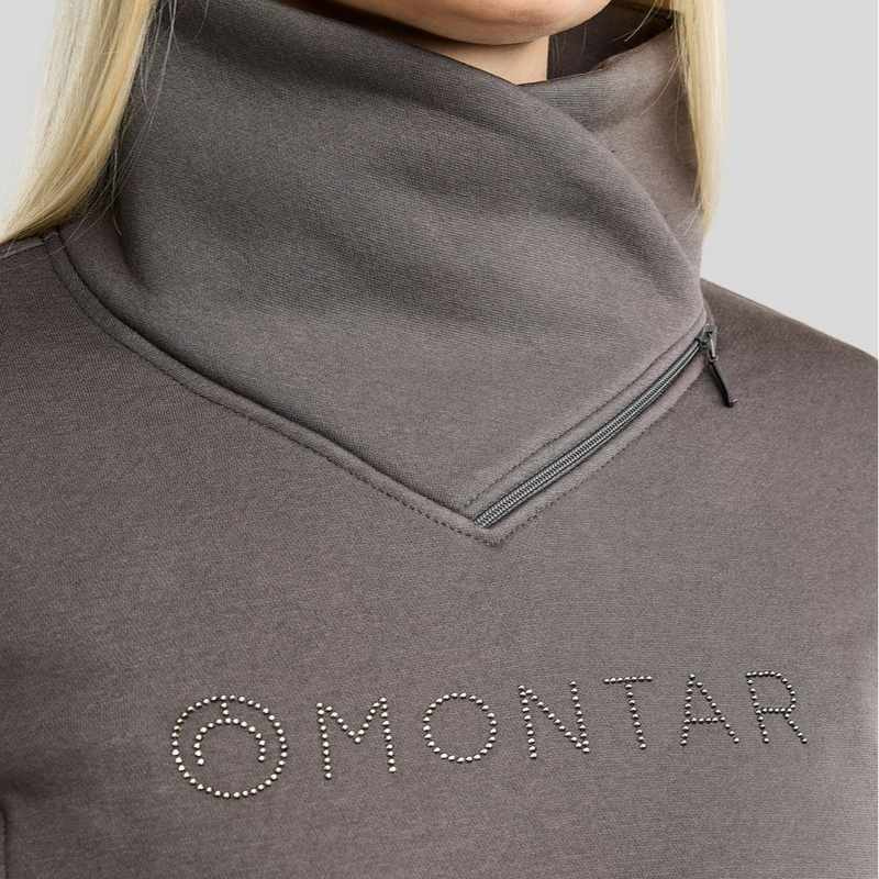Sweatshirt MoNaja Gun Metal Crystals Grau