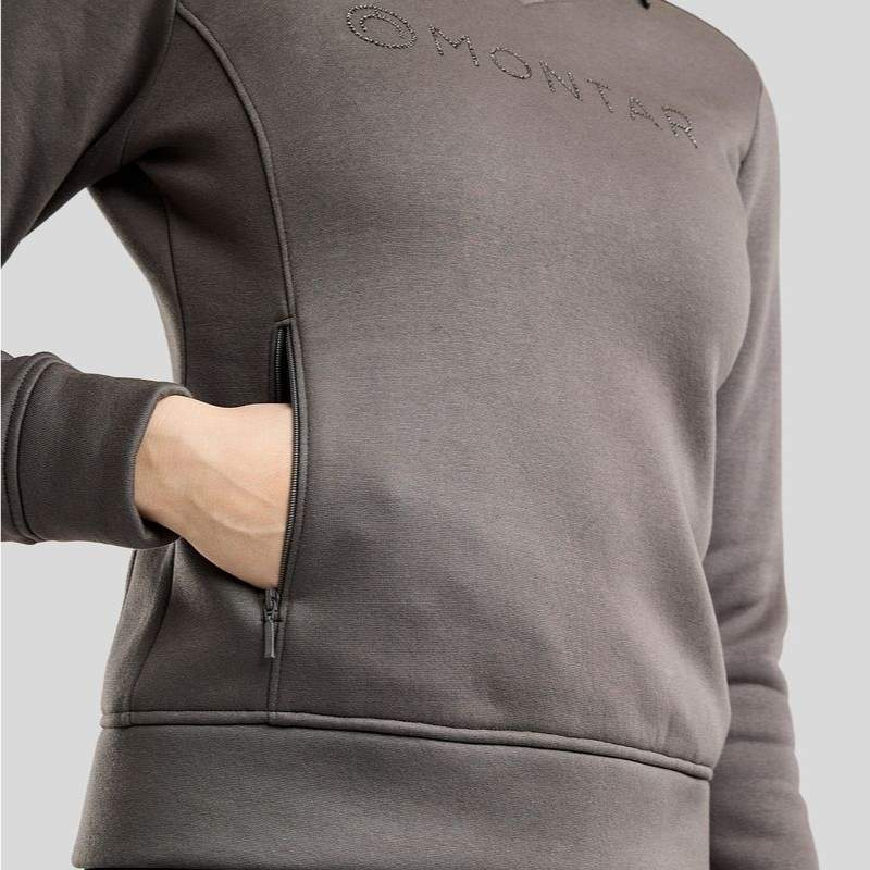 Sweatshirt MoNaja Gun Metal Crystals Grau
