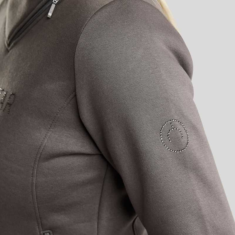 Sweatshirt MoNaja Gun Metal Crystals Grau