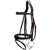 Anatomische Trense mit kombiniertem Reithalfter US Collection Schwarz Anatomische Trense mit kombiniertem Reithalfter US Collection Schwarz