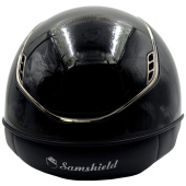 Reithelm Miss Shield 2.0 Glossy Black Chrome Swarovski Crystals Schwarz Reithelm Miss Shield 2.0 Glossy Black Chrome Swarovski Crystals Schwarz