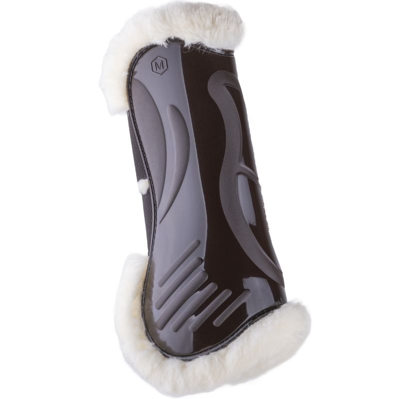 Tendon Boots Vibe Velcro Fluffy Braun