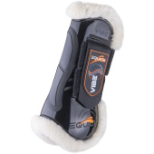 Tendon Boots Vibe Velcro Fluffy Schwarz Tendon Boots Vibe Velcro Fluffy Schwarz