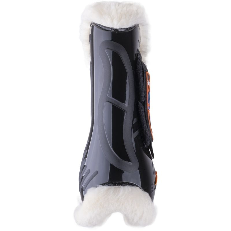 Tendon Boots Vibe Velcro Fluffy Schwarz