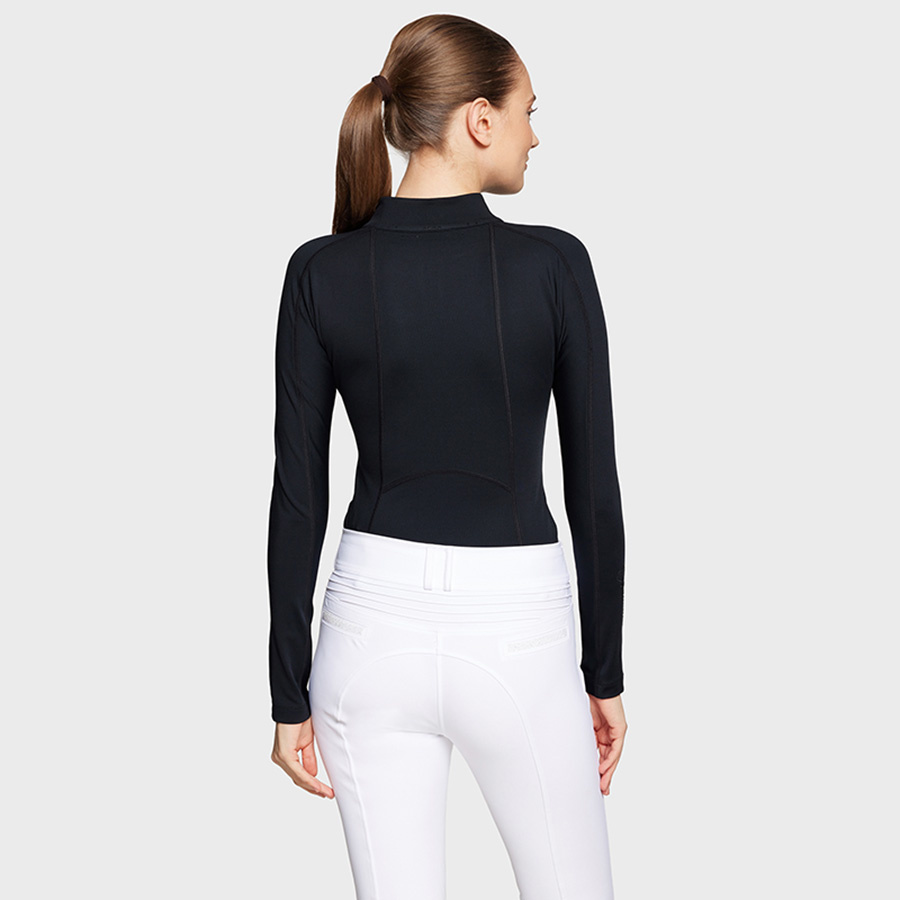 Funktionsshirt Amber 1/2 Zip Schwarz