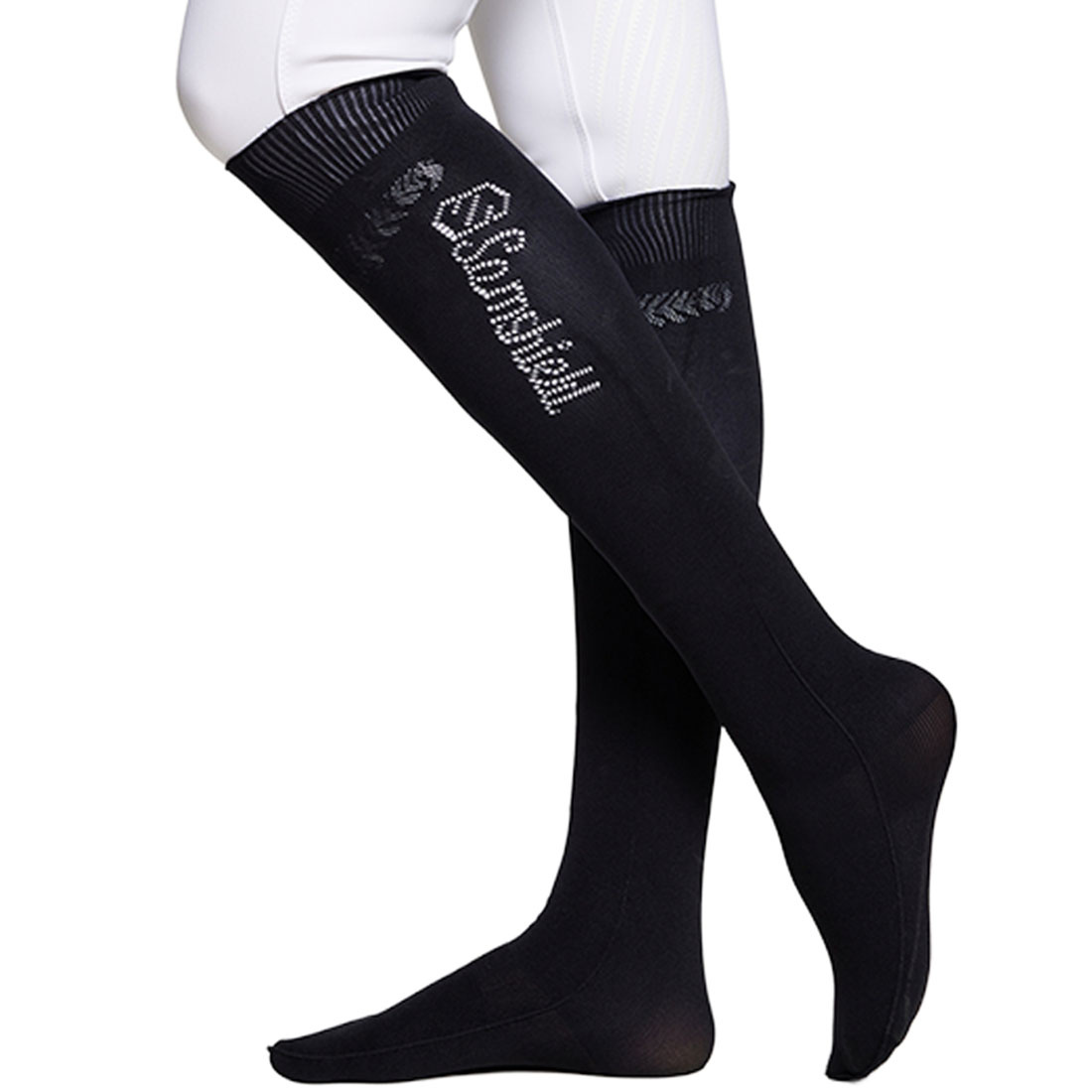 Reitsocken Balzane Seamless Flower Schwarz