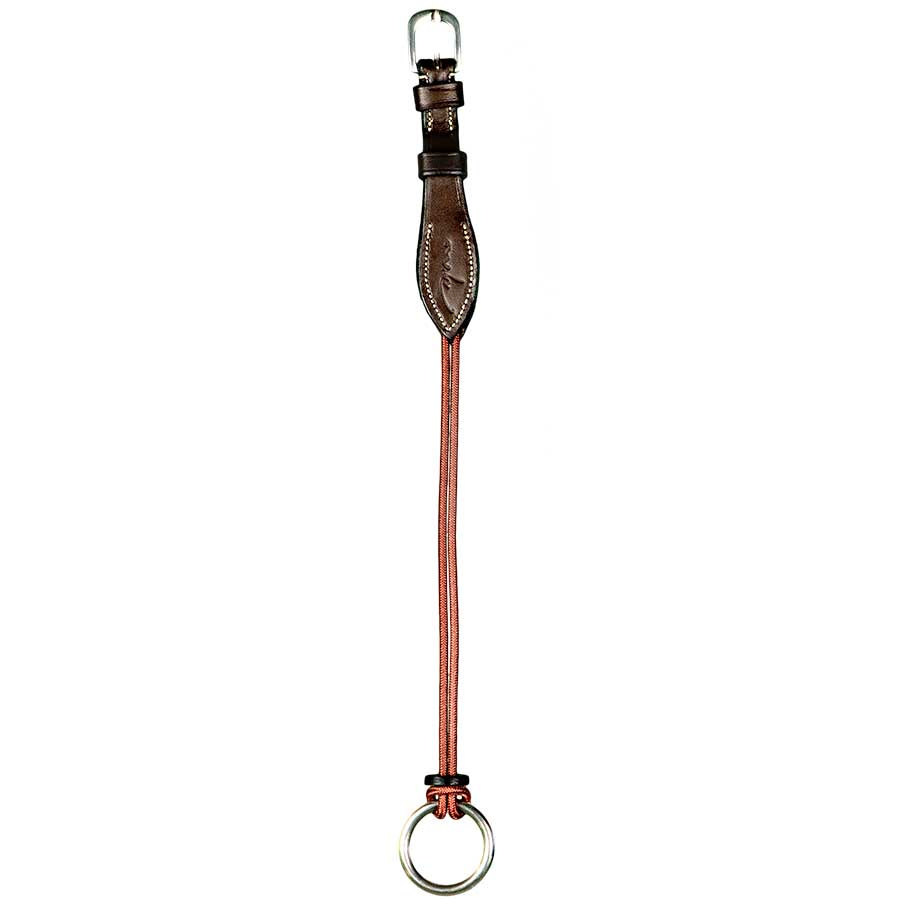 Gag-Riemen Leder/Nylon WC Braun
