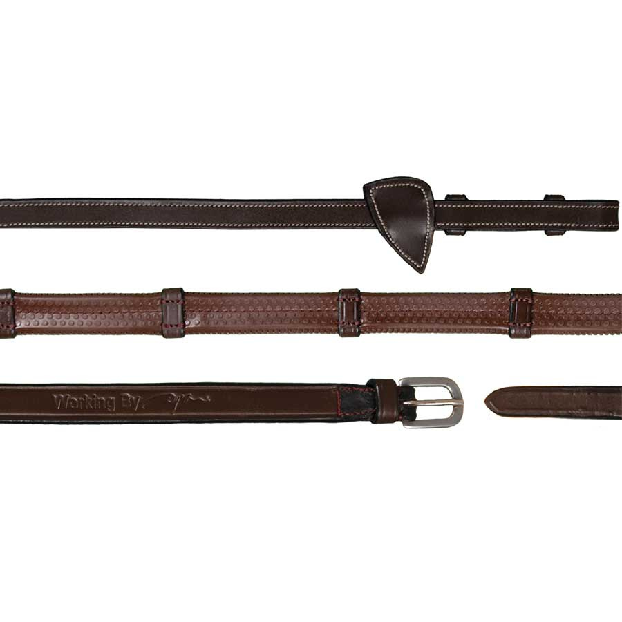 Gummizügel mit Stoppern 13mm WC Braun