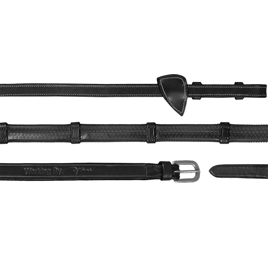 Gummizügel mit Stoppern 13mm WC Schwarz