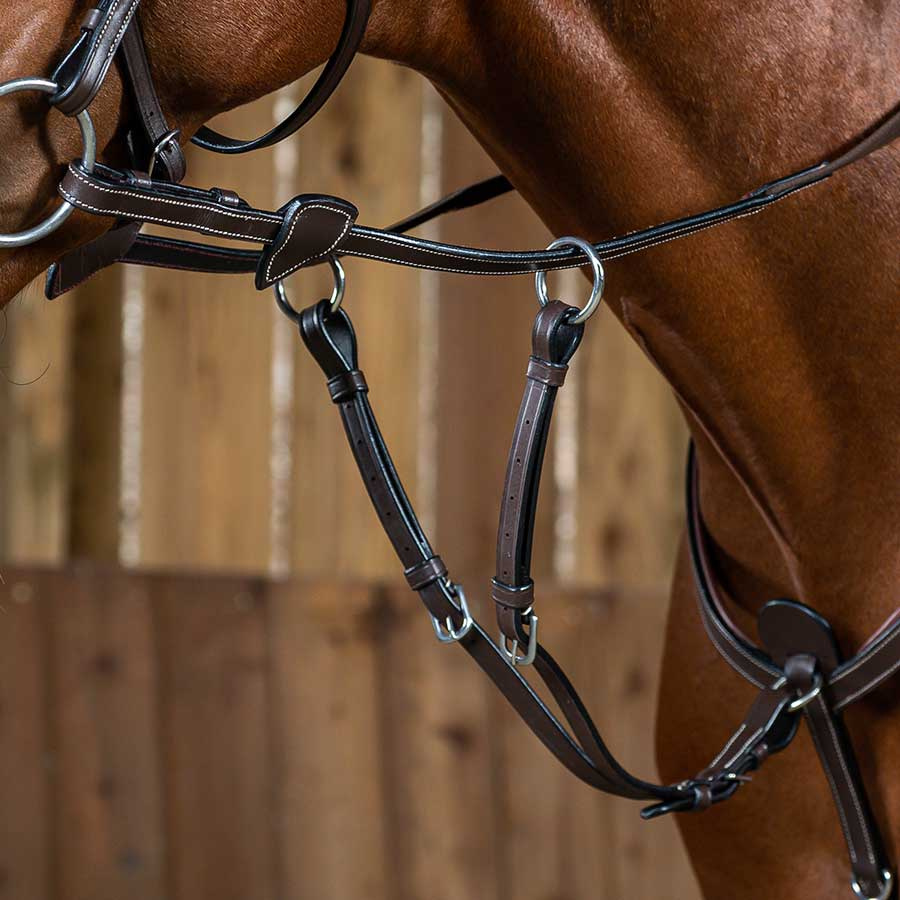 Kurze Martingal Soft Bib NE Schwarz Pony