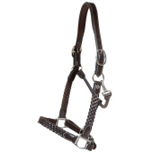 Lederhalfter Plaited WBD Braun Lederhalfter Plaited WBD Braun