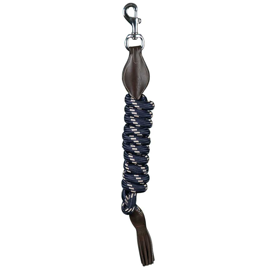 Führstricke Nylon/Leder WC Blau/Braun